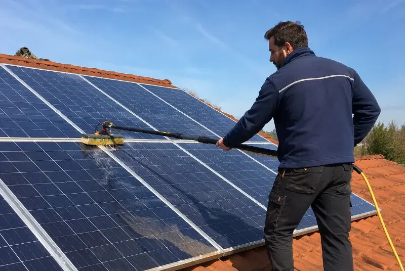 Nettoyage et entretien de panneaux solaires à Vanxains